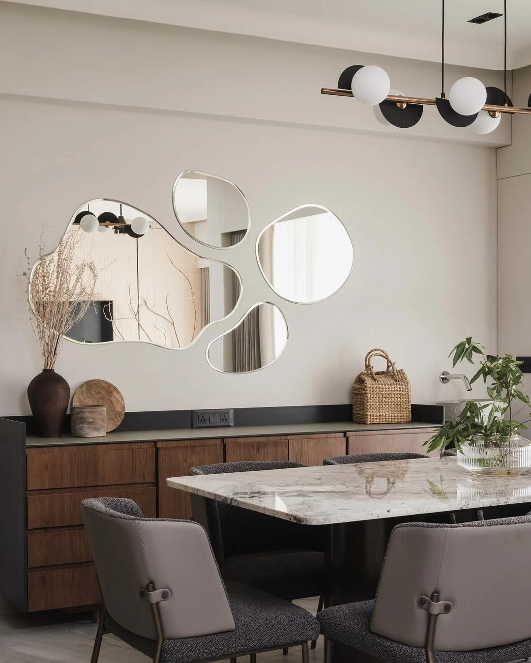 Neutral Theme Nest Residence — photo 3 of 13; interior designer in Hinjewadi and home interior design Pune
