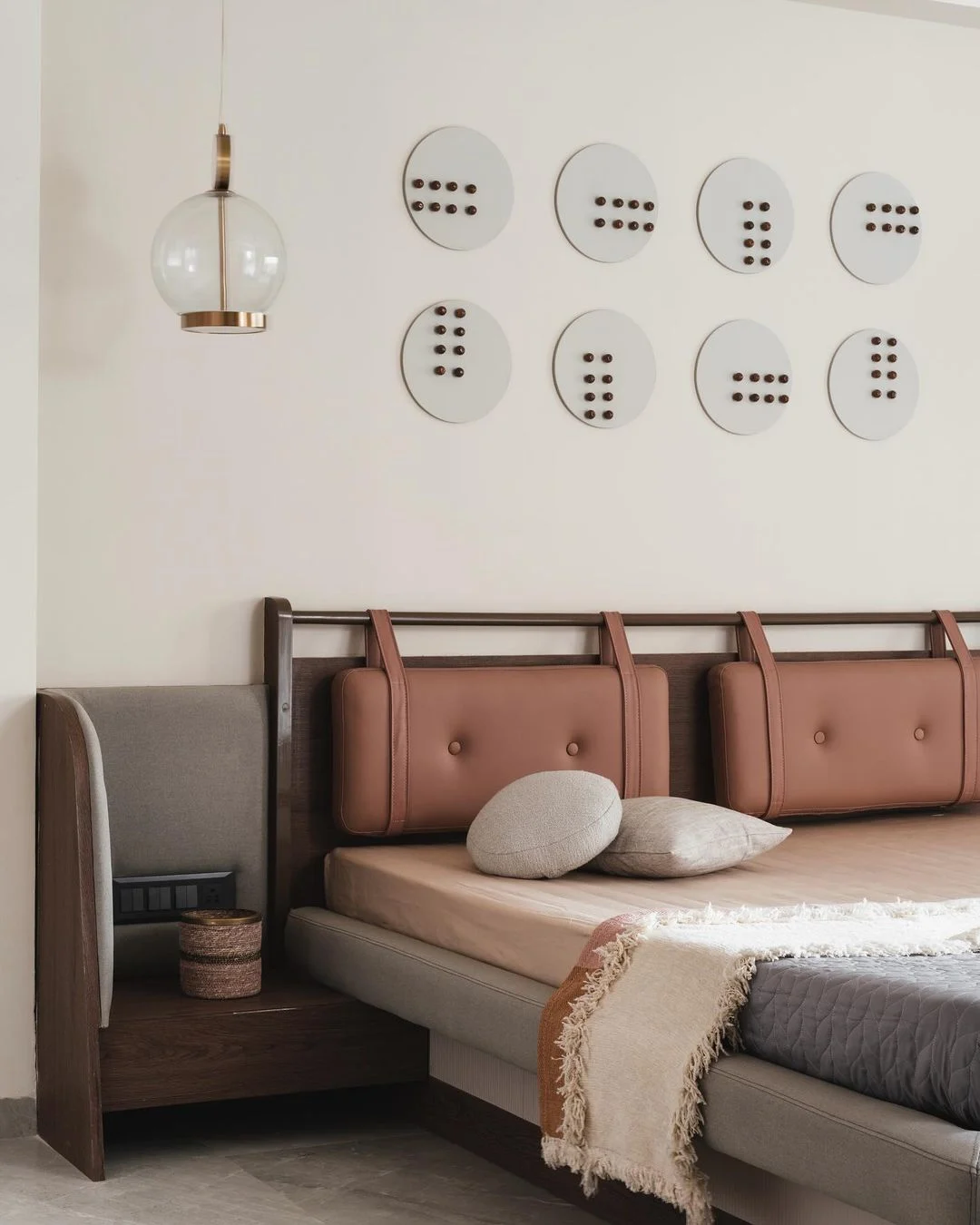 Neutral Theme Nest Residence — photo 4 of 13; interior designer in Hinjewadi and home interior design Pune